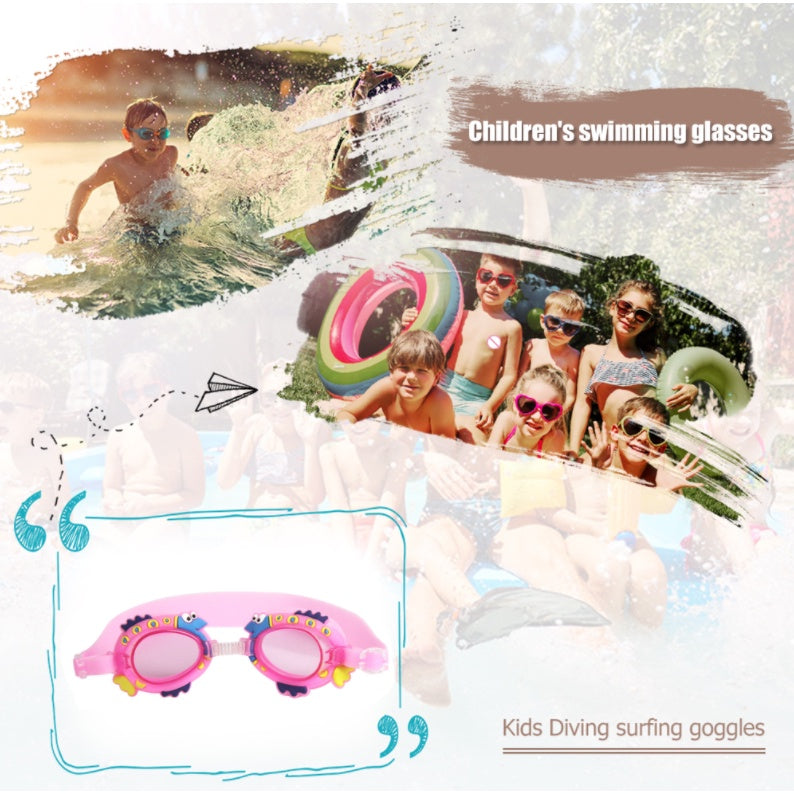 Boo&Bub Kids Swimming Goggles | Kid Swim Glass Goggle Anti Fog UV Protection Sunglasses Children Training Mask Eyewear - Boo & Bub