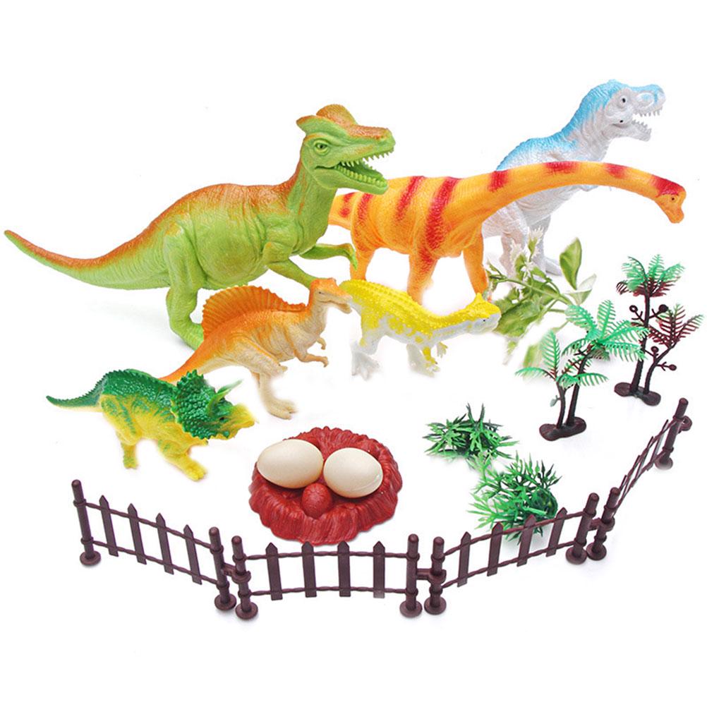 Mini Jurassic Stegosaurus Saichania Solid PVC Dinosaur World Animal Model Action Figures Collection Toy For Kids - Boo & Bub