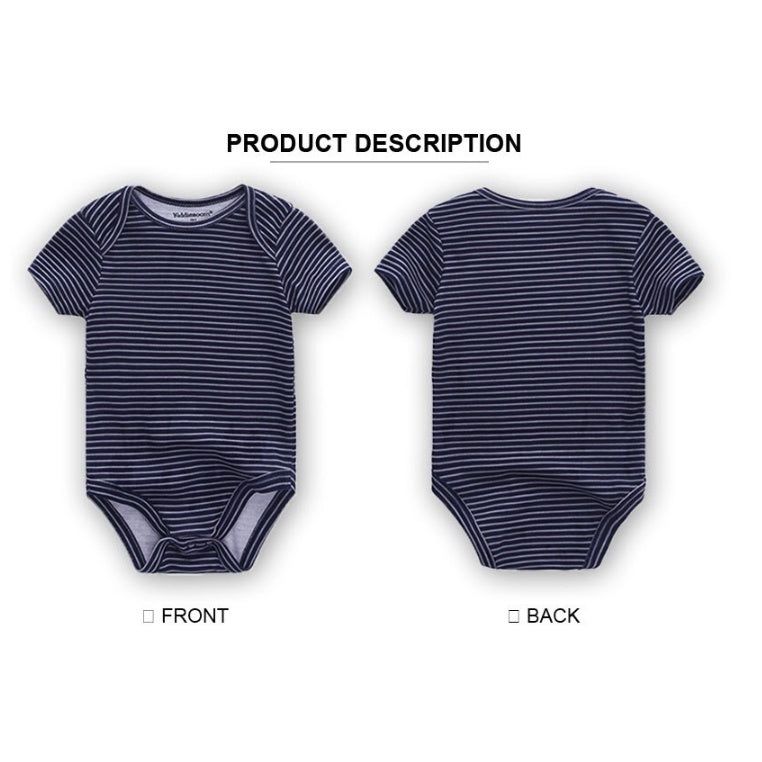 Boo&Bub Baby Print Color Rompers | Newborn Infant Boy Girl Clothing Short Sleeve romper Clothes | Baju Bayi - Boo & Bub
