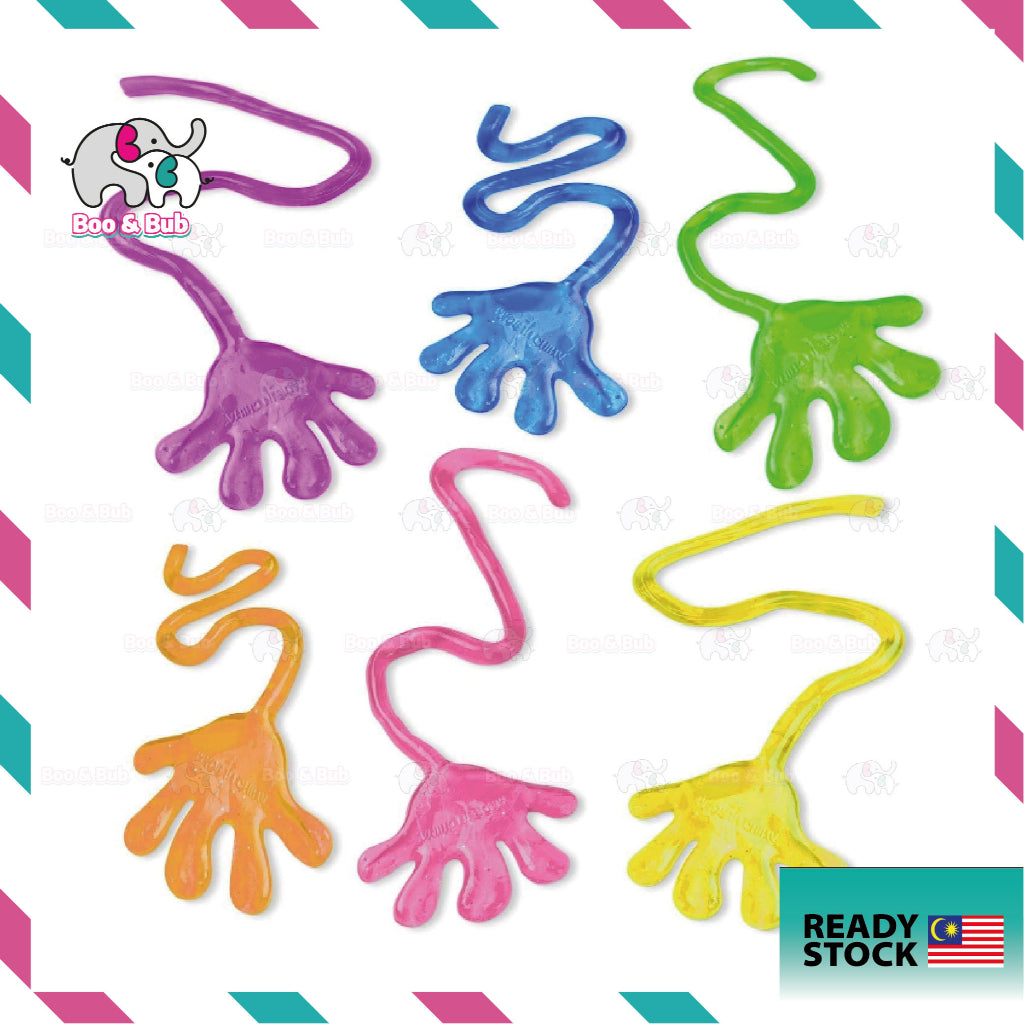 Boo&Bub Kids Sticky Hand Palm | Party Favor Toys Novelties Prizes Birthday Gift toys for children Slime Deformed Toys - Boo & Bub
