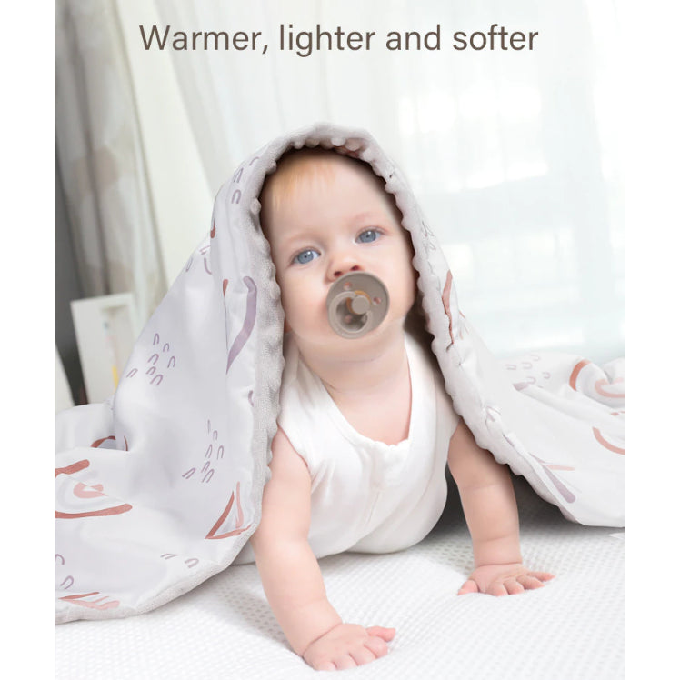 Boo&Bub 120 x 75 CM Baby Baby Dot Blanket | Quilt Flannel Fleece Infant Swaddle Wrap Selimut Kanak-Kanak 婴儿豆豆被 - Boo & Bub