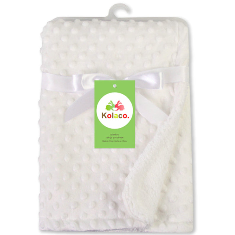 Boo&Bub 120 x 75 CM Baby Baby Dot Blanket | Quilt Flannel Fleece Infant Swaddle Wrap Selimut Kanak-Kanak 婴儿豆豆被 - Boo & Bub