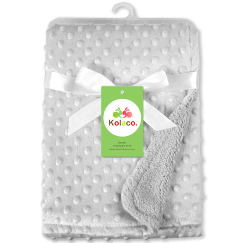 Boo&Bub 120 x 75 CM Baby Baby Dot Blanket | Quilt Flannel Fleece Infant Swaddle Wrap Selimut Kanak-Kanak 婴儿豆豆被 - Boo & Bub