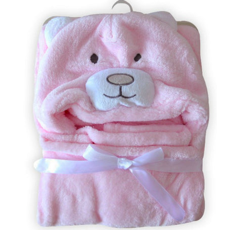 Boo&Bub Hooded Baby Blanket | Swaddle Newborn Thermal Soft Fleece Blanket Solid Bedding Set Cotton Quilt Infant Bedding - Boo & Bub