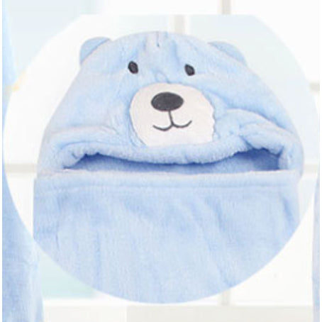 Boo&Bub Hooded Baby Blanket | Swaddle Newborn Thermal Soft Fleece Blanket Solid Bedding Set Cotton Quilt Infant Bedding - Boo & Bub