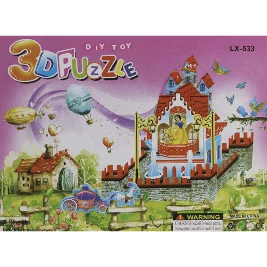 3D DIY Puzzle Castle House | Toys Early Learning Puzzle Jigsaw Interesting Learning Educational Toys For Children - Boo & Bub