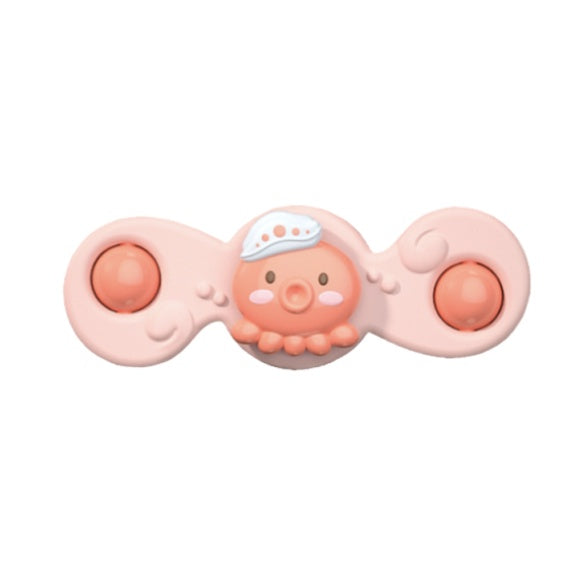 Boo&Bub Baby Spin Top Bath Toys | Boy Children Bathing Spinner Suction Cup Toy For Kids 1 To 6 Years - Boo & Bub