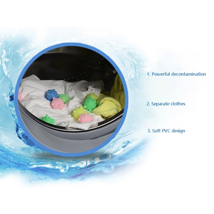 Boo&Bub Magic Laundry Balls | Reusable Household Washing Machine Clothes Remove Dirt Clean Starfish Shape ball - Boo & Bub