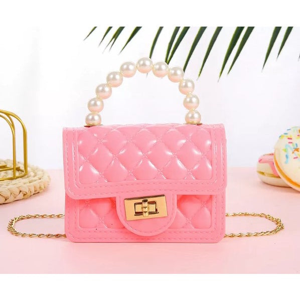 Mini Sling Handbag | Elegant Shoulder Messenger Portable Chain Bag Girl PVC Jelly Bag Crossbody Small Square - Boo & Bub