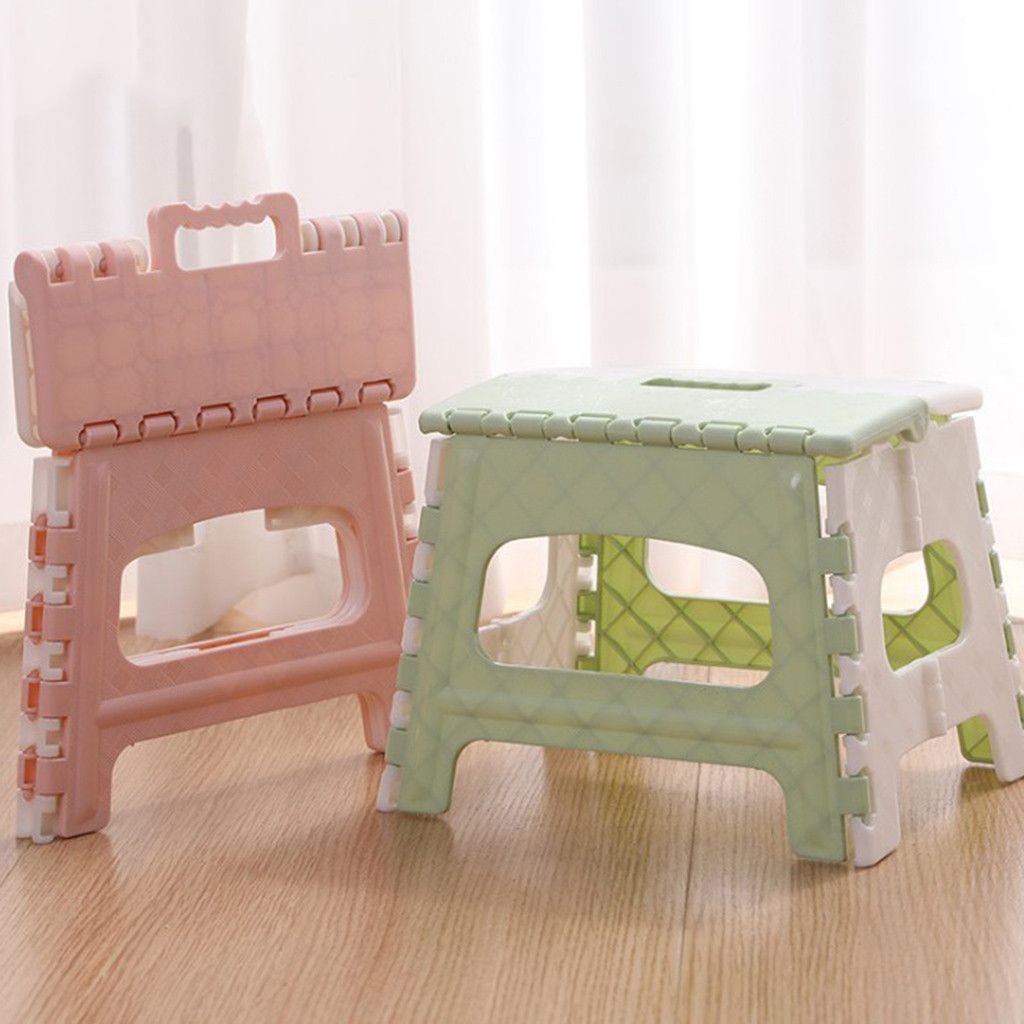 Foldable Stool | Easy Clean Kitchen Home Train Outdoor Bedroom Kids Adults Portable Lightweight Bathroom - Boo & Bub