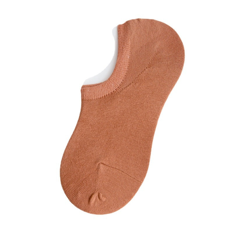1 Pair Boat Sock | Solid Color Summer Low Cut Non Slip Silicone Back Sock - Boo & Bub