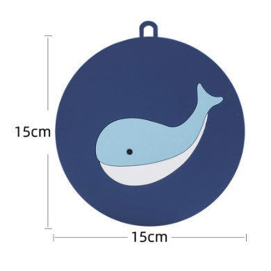 Cartoon Coaster | Heat-resistant Table Mat Bowl | Silicone Coaster Non-slip Desk Decoration Mat - Boo & Bub