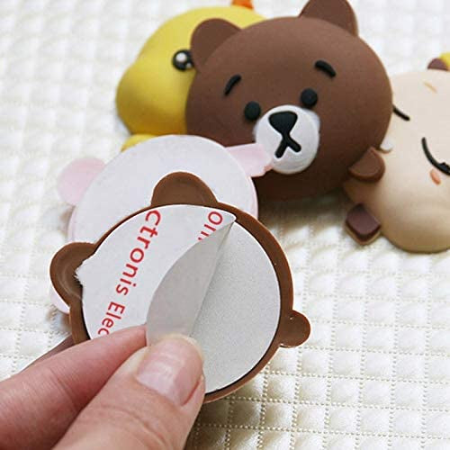 Rubber Stopper | Wall Protector Self Adhesive Rubber Door Stopper Handle Guard Anti Hit Bumper Pemegang - Boo & Bub
