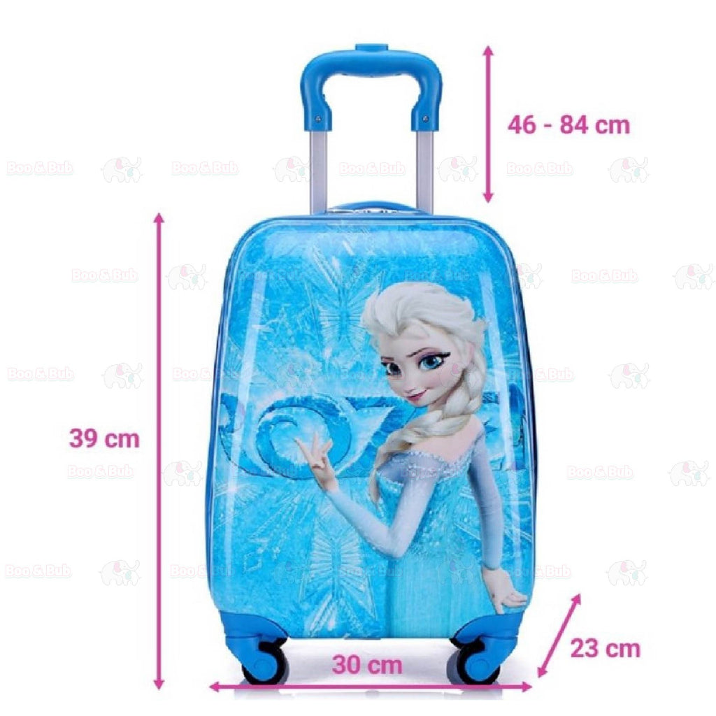 3D Cartoon Travel & School Trolley Kids Luggage Bag | Kid Travel Suitcase - Boo & Bub