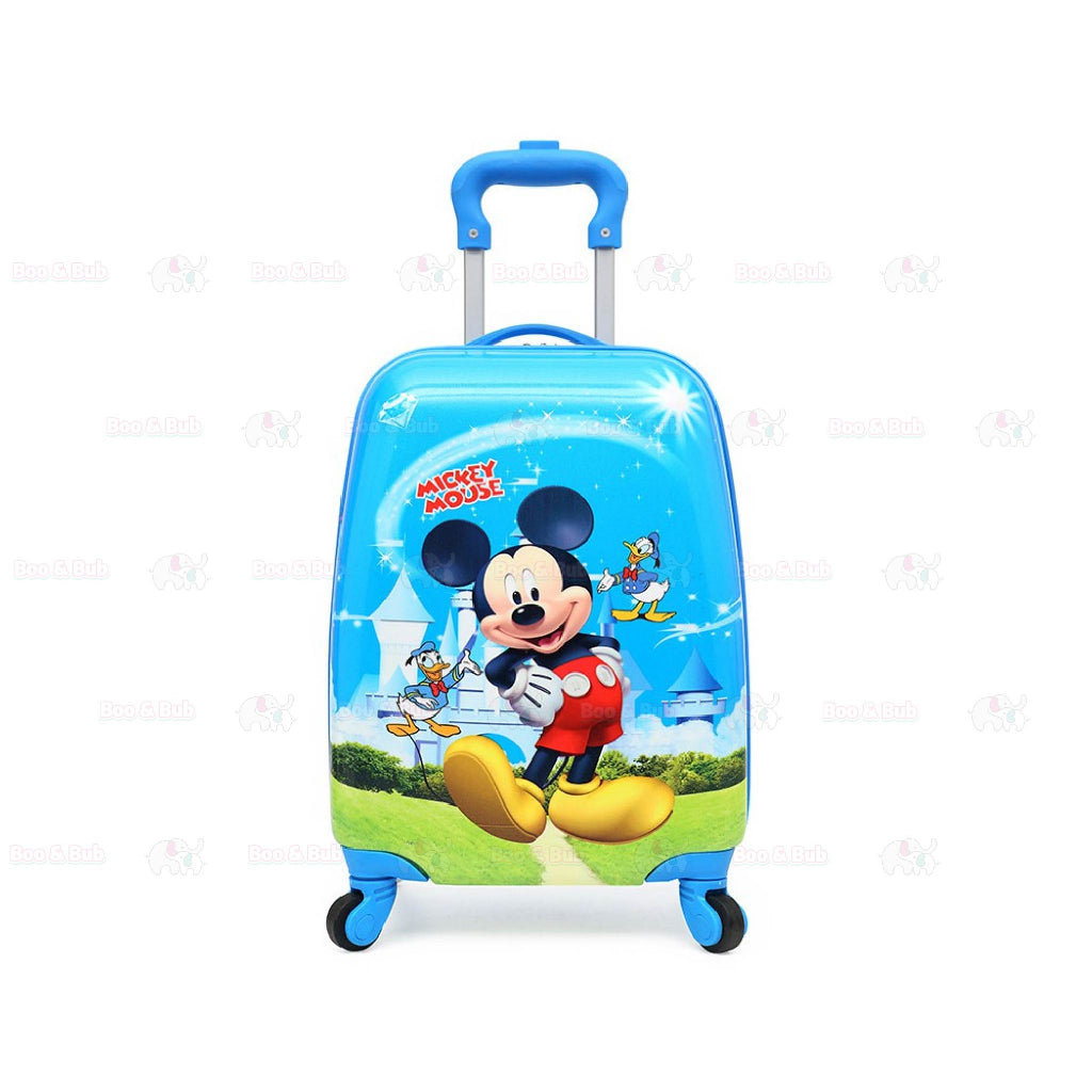 3D Cartoon Travel & School Trolley Kids Luggage Bag | Kid Travel Suitcase - Boo & Bub