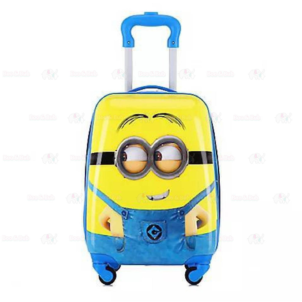 3D Cartoon Travel & School Trolley Kids Luggage Bag | Kid Travel Suitcase - Boo & Bub