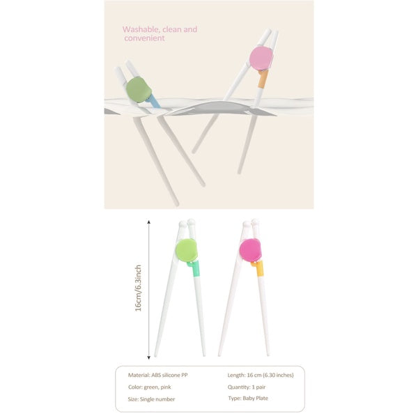 Kids Training Chopsticks | Chop Sticks Reusable Training Chopstick Helper Cute Children Tableware Set - Boo & Bub