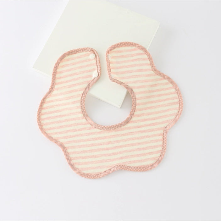 Flower Bib | Petal Pure Cotton Saliva Towel Newborn Comfort Infant Toddler Feeding Apron Soft Washable Bibs - Boo & Bub