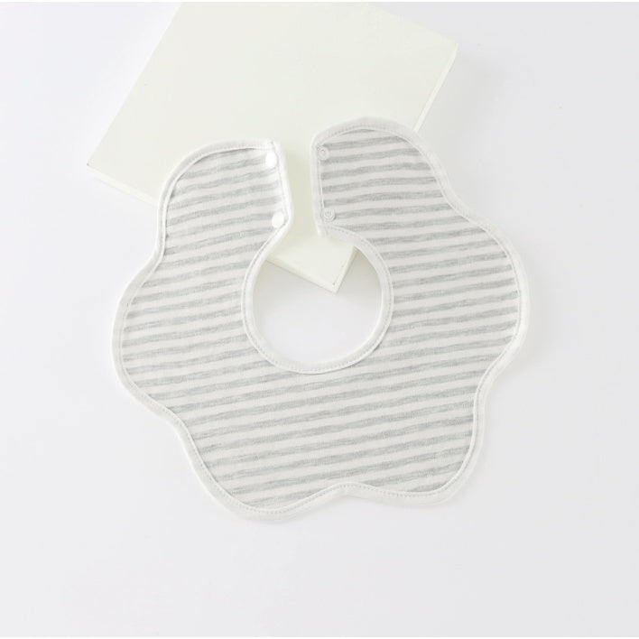 Flower Bib | Petal Pure Cotton Saliva Towel Newborn Comfort Infant Toddler Feeding Apron Soft Washable Bibs - Boo & Bub