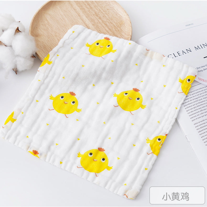 Baby Cotton Soft Six Layers Handkerchief | Newborn Toddler Soft Bath Gauze Feeding Kids Wash 手帕 - Boo & Bub
