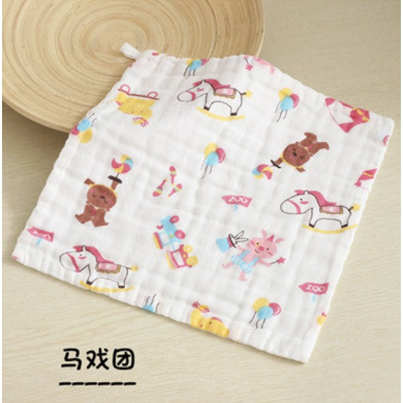 Baby Cotton Soft Six Layers Handkerchief | Newborn Toddler Soft Bath Gauze Feeding Kids Wash 手帕 - Boo & Bub