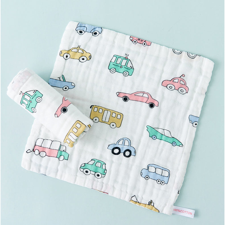 Baby Cotton Soft Six Layers Handkerchief | Newborn Toddler Soft Bath Gauze Feeding Kids Wash 手帕 - Boo & Bub