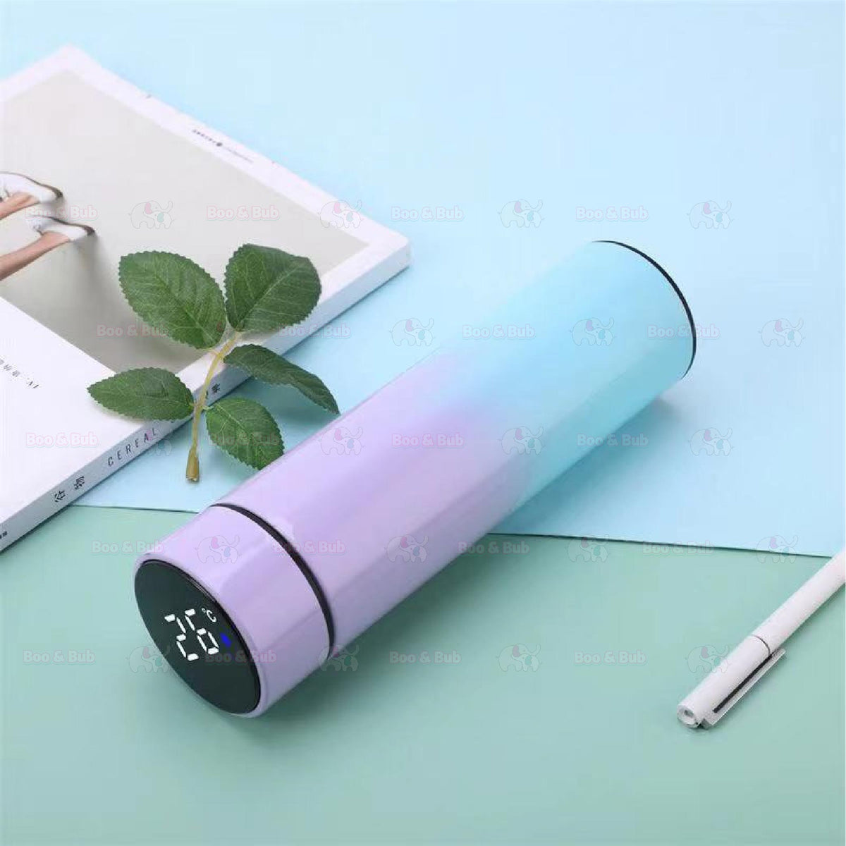 Thermo Flask with Temperature Display | Water Bottle Stainless Steel Sport Thermos Cups - Boo & Bub