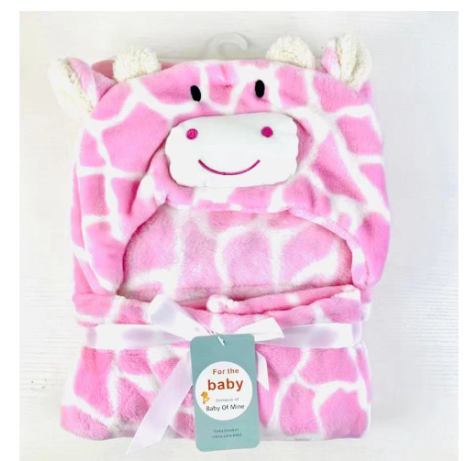 Boo&Bub Hooded Baby Blanket | Swaddle Newborn Thermal Soft Fleece Blanket Solid Bedding Set Cotton Quilt Infant Bedding - Boo & Bub