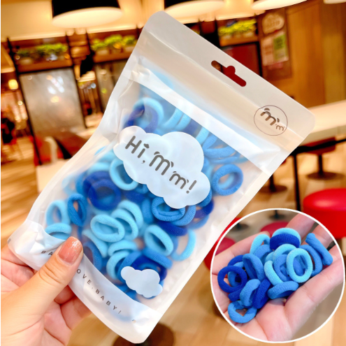 Kids Colorful Hair Accessories | Hair Tie Girls Rubber Band Kids Ponytail Headband Hair Children - Boo & Bub