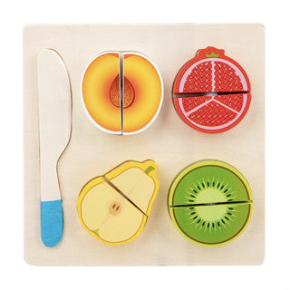 Boo&Bub Wooden Food Cooking Simulation | Tableware Children Kitchen Pretend Play Toy Fruit Vegetable Pizza Cutting - Boo & Bub