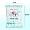 10pcs - Baby Hand Mouth Wipes / Cleaning Wet Tissue | Alcohol-free, paraben-free, fragrance-free wipe / Tisu Basah Bayi - Boo & Bub