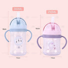260ml Newborn Water Bottle Leak Proof with Handle | BFA Free Drinking Water Bottle Straw Cup - Boo & Bub