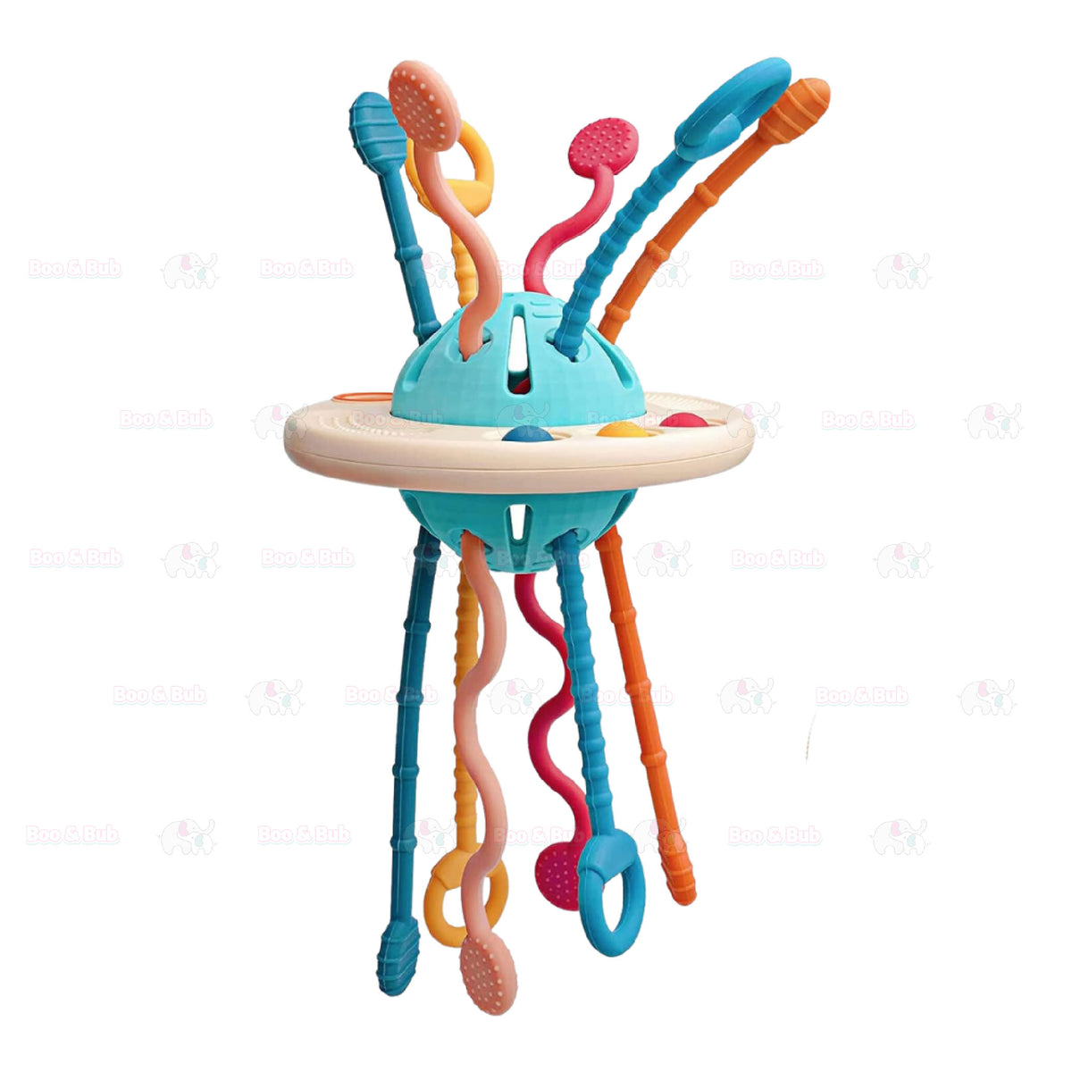 Boo&Bub 6 in 1 Activity Toys Educational Interactive Pull String Finger Toy - Boo & Bub