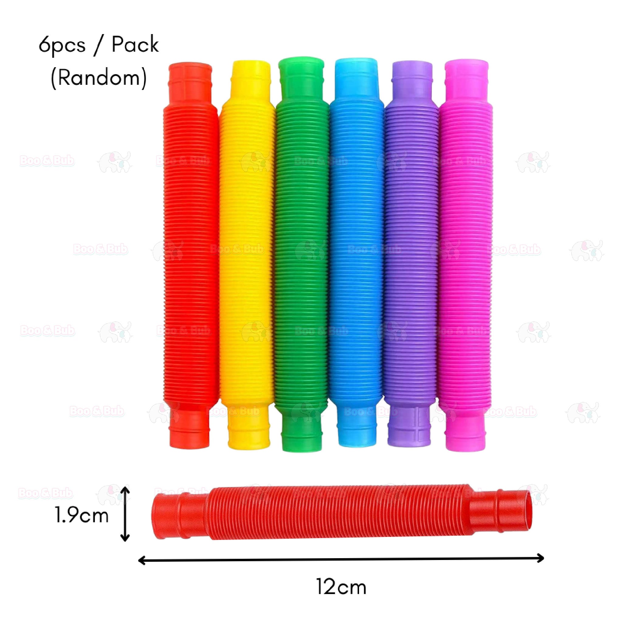 Boo&Bub Pop Tubes Fidget Toy Autism Toys Sensory Stretch Tubes Creative Educational Pipe - Boo & Bub