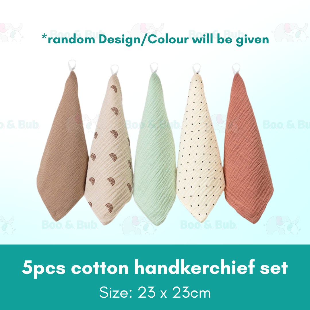 Baby Cotton Soft Six Layers Handkerchief | Newborn Toddler Soft Bath Gauze Feeding Kids Wash 手帕 - Boo & Bub