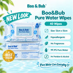 40 pcs Baby Hand Mouth Wipes / Wet Tissue | Alcohol-free, paraben-free, fragrance-free wipe / Tisu Basah Bayi