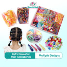 Kids Colorful Hair Accessories | Hair Tie Girls Rubber Band Kids Ponytail Headband Hair Children - Boo & Bub