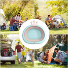 Foldable Children Washbasin | Portable travel Baby basin Silicone Folding Outdoor face washing - Boo & Bub