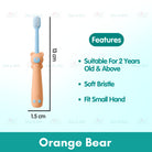 Cartoon Kid Toothbrush | Baby Cleaning Teether Dental Oral Hygiene Care Anti Slide Handle Tooth Brush - Boo & Bub