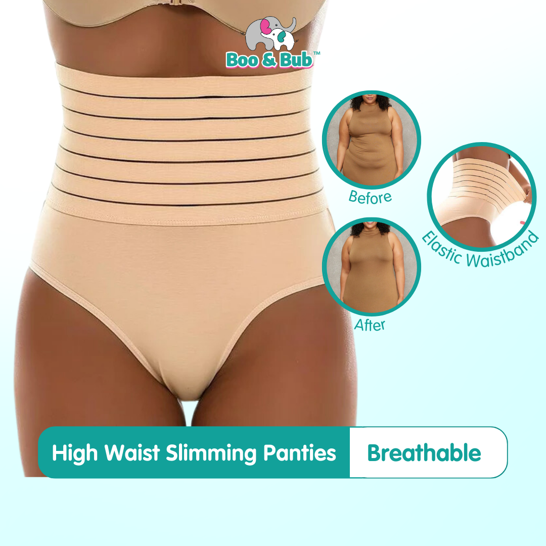 Boo&Bub High Waist Slimming Panties | Shaper Cotton Girdle Bengkung Corset Korset Seluar Dalam Koset Pantang Bersalin - Boo & Bub