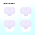 Boo&Bub 4Pcs 60ml Baby Food Container Milk Powder Container Infant Storage Portable Freezer Food Cup - Boo & Bub
