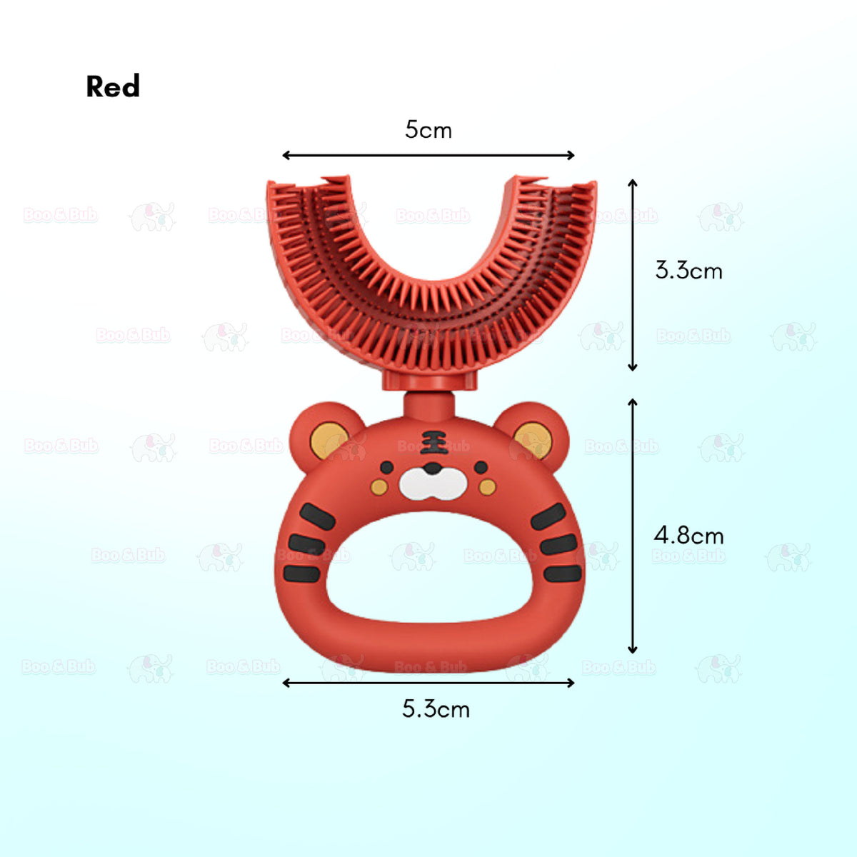 Children U-Shape Toothbrush | U shape Manual Tooth brush Kids Teeth Cleaning Tool Silicone Teeth Cleaning - Boo & Bub
