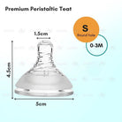 Boo&Bub Peristaltic Teat Silicone Gel Wide Mouth Thick Baby Infant Kids Teether Care Milk Feeding Bottle Pacifier Teat - Boo & Bub