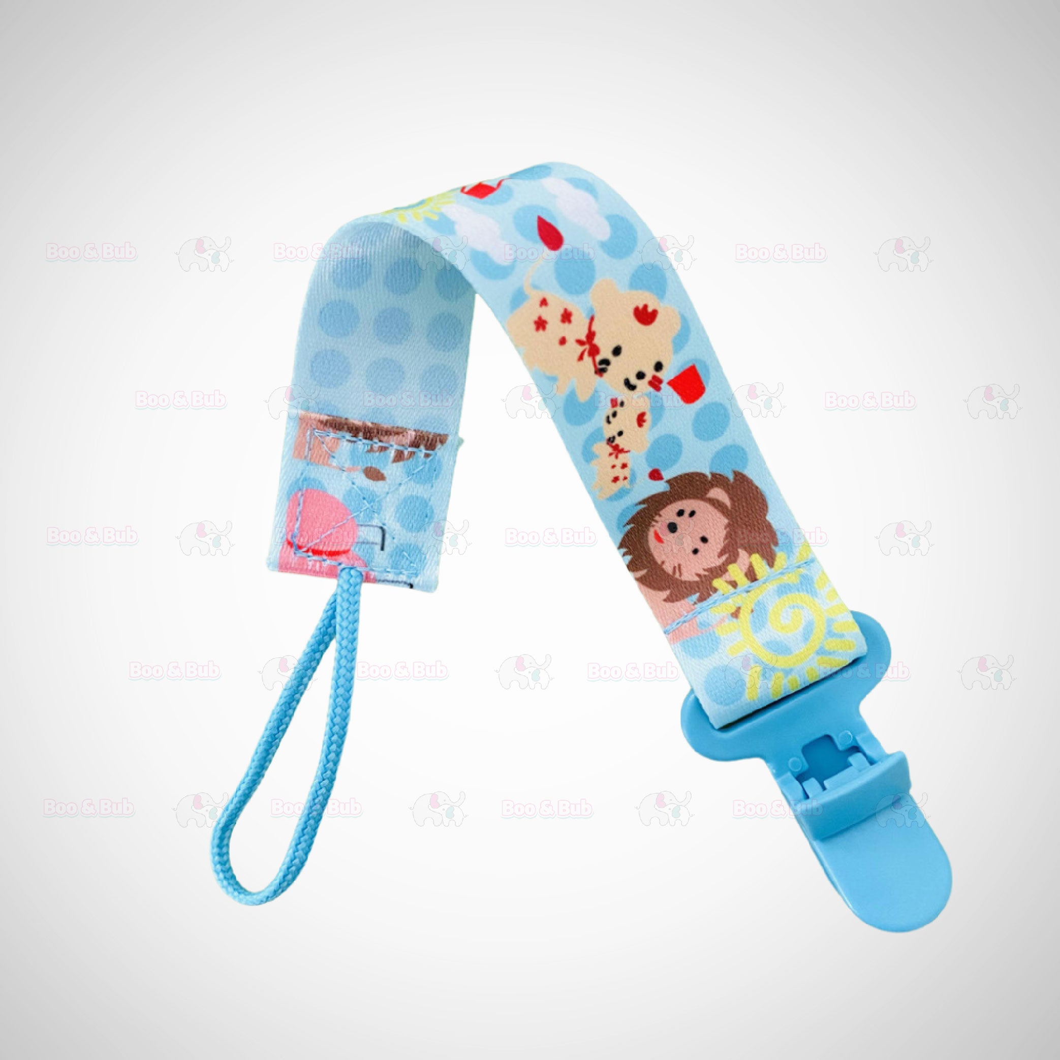 Boo&Bub Cute Cartoon Baby Pacifier Clip | Soother Holder Chain Nipple Holder for Baby Print Child Clips Gift kids - Boo & Bub