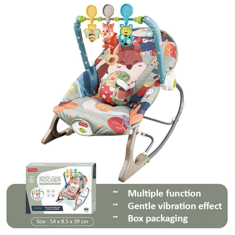 Baby Bouncing Chair | Electric Cradle Bed Coax Bouncer Music Sleeping Artifact Recliner Comfort Newborn Shaker - Boo & Bub