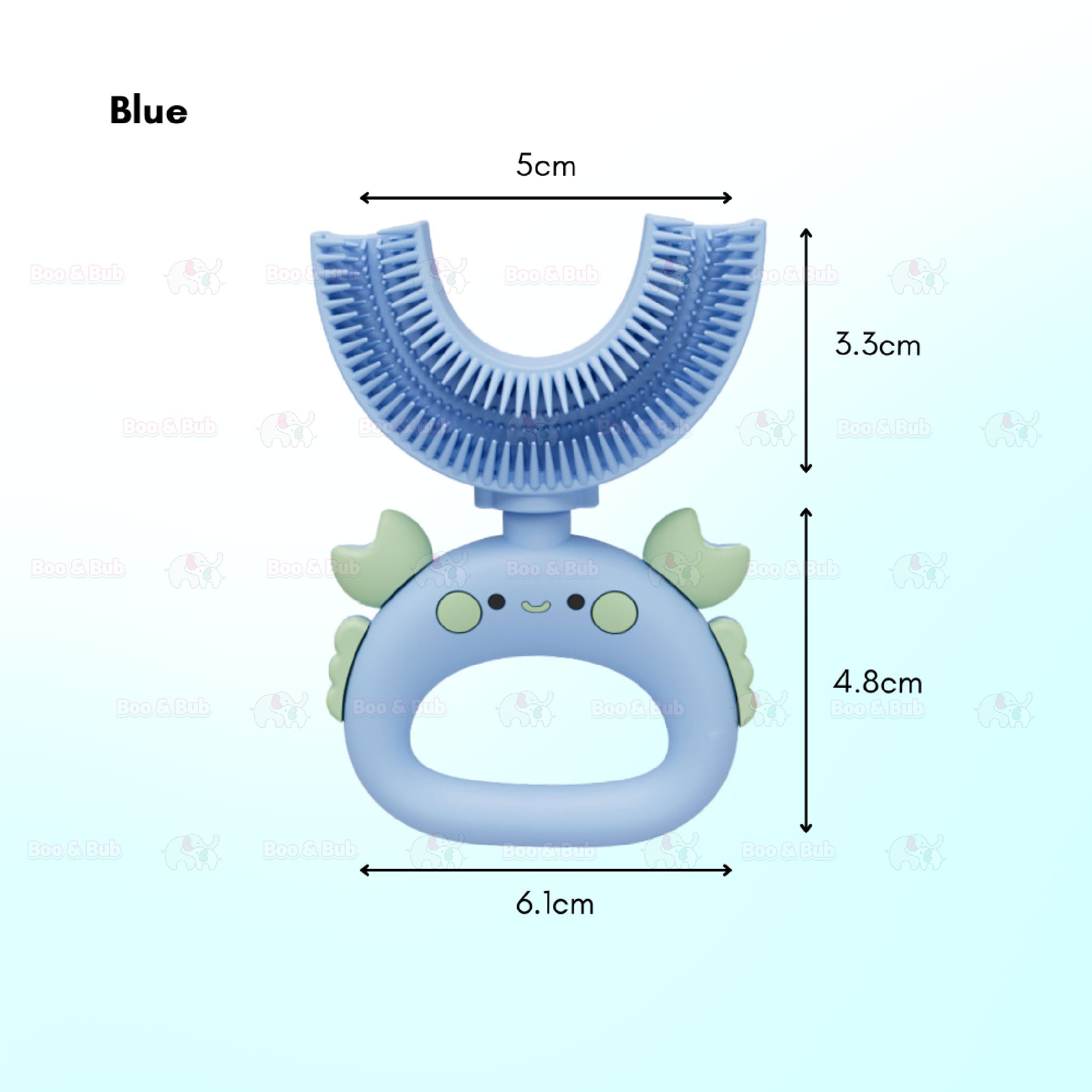 Children U-Shape Toothbrush | U shape Manual Tooth brush Kids Teeth Cleaning Tool Silicone Teeth Cleaning - Boo & Bub