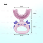 Children U-Shape Toothbrush | U shape Manual Tooth brush Kids Teeth Cleaning Tool Silicone Teeth Cleaning - Boo & Bub