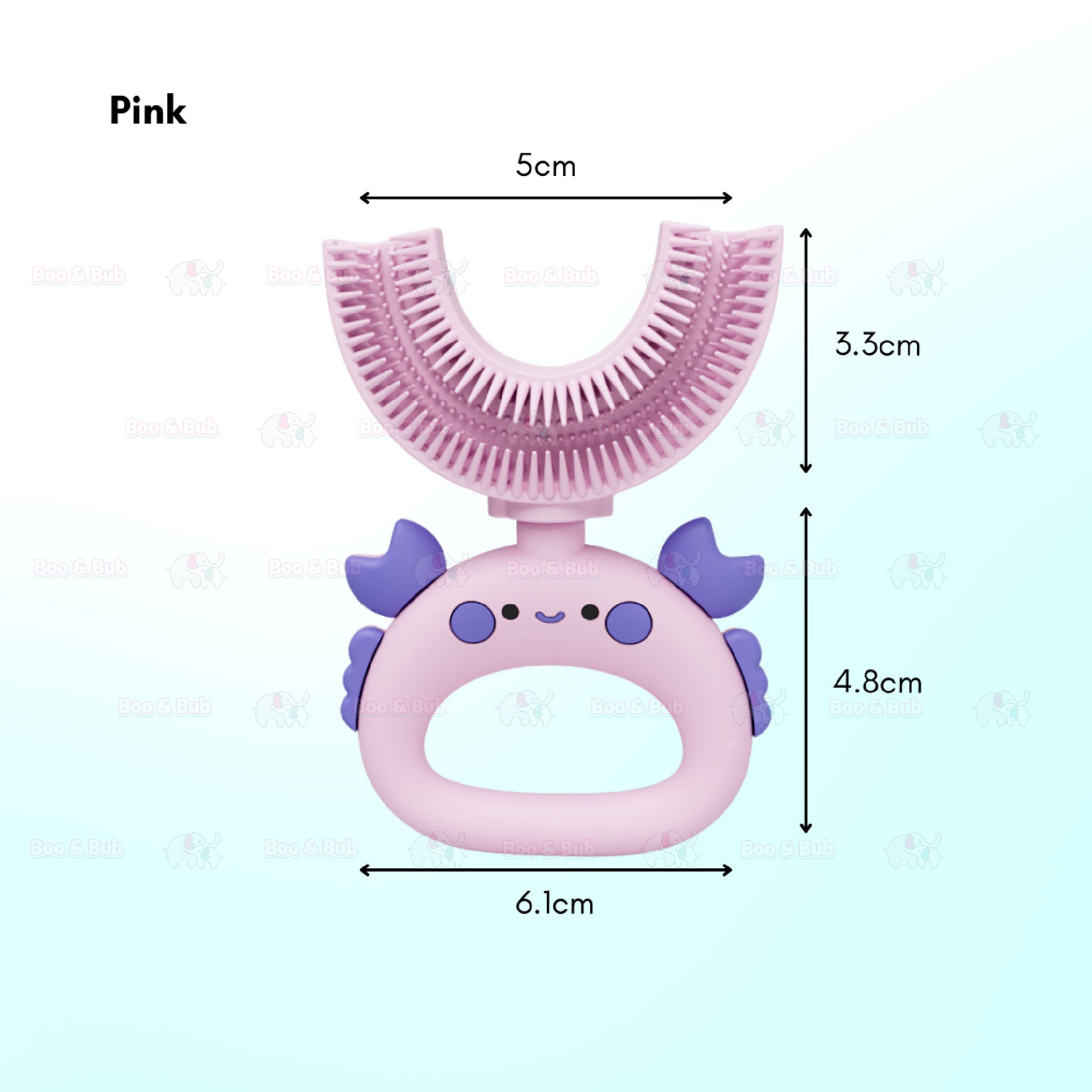 Children U-Shape Toothbrush | U shape Manual Tooth brush Kids Teeth Cleaning Tool Silicone Teeth Cleaning - Boo & Bub