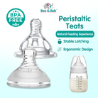 Boo&Bub Peristaltic Teat Silicone Gel Wide Mouth Thick Baby Infant Kids Teether Care Milk Feeding Bottle Pacifier Teat - Boo & Bub