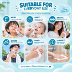 40 pcs Baby Hand Mouth Wipes / Wet Tissue | Alcohol-free, paraben-free, fragrance-free wipe / Tisu Basah Bayi